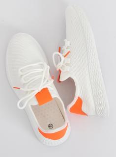 Buty sportowe biało-pomarańczowe