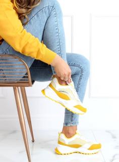 Buty sportowe biało-żółte