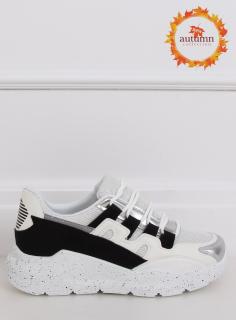 Buty sportowe damskie biało-czarne