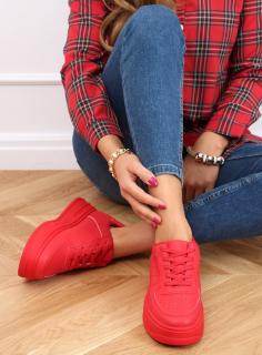 Buty sportowe damskie czerwone