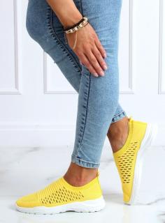 Buty sportowe skarpetkowe żółte