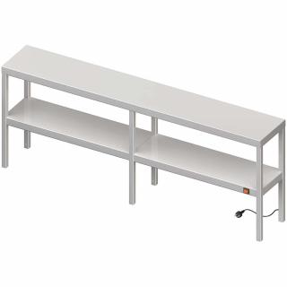 Nadstawka grzewcza na stół podwójna  1700x300x700 mm