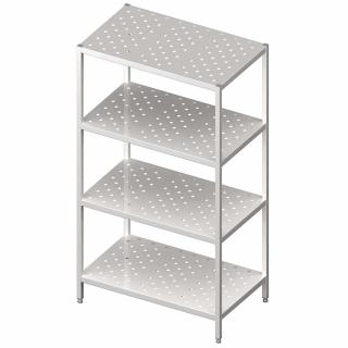 Regał magazynowy,półki perforowane 1300x700x1800 skręcany