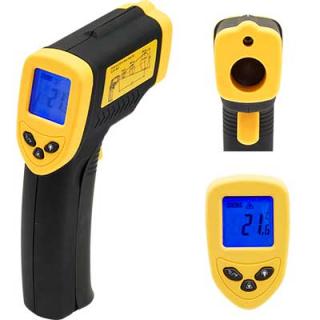 Termometr elektroniczny, bezdotykowy, zakres od -50#176;C do +380#176;C