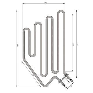 Grzałka 1500W Grzałka do pieca HUUM DROP o mocy 1500W