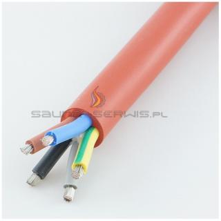 Kabel silikonowy 5x6 mm2 kabel silikonowy do sauny 5 x 6 mm2