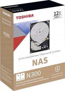 Dysk twardy Toshiba N300 12TB HDWG51CEZSTA 7200RPM 512MB SATA3 3.5" BOX