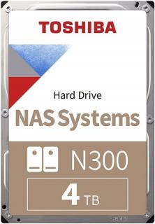 Dysk twardy Toshiba N300 4TB HDWG740EZSTC SATA3 3,5'' 7200rpm 512MB cache BOX, nastepca HDWG440EZSTA