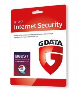 GDATA InternetSecurity 1x komputer / 1x rok OEM (klucz aktywacyjny)