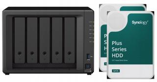 Serwer plików Synology DS1522+ 8 GB RAM ECC + 2x dyski 12TB Synology Plus