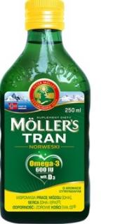 Moller's Tran Norweski cytrynowy, płyn 250ml