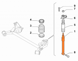 Amortyzator tylny Fiat Tipo 1.4 ORYGINAŁ!
