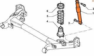 Amortyzator tylny Lancia Ypsilon 2003-2011