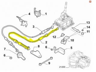 Linka włączania biegów Fiat Bravo II Lancia Delta