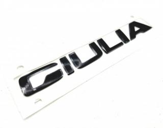 Napis logo emblemat czarny Alfa Romeo Giulia