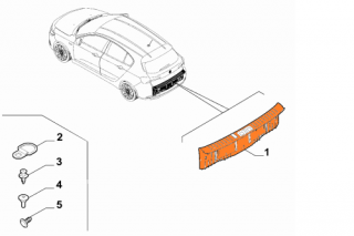 Osłona progu plastik bagażnika FIAT TIPO Hatchback