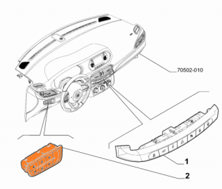 Panel przełączników świateł Fiat Tipo 2020-