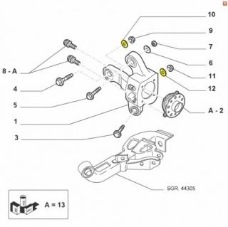 Podkładka śruby regulacji zawieszenia Alfa Romeo 159