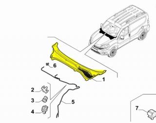 Podszybie Fiat Doblo 2009- 2015-