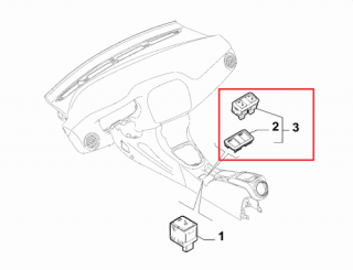 Przełączniki ogrzewania foteli Lancia Delta III