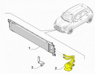 Przewód chłodnicy skrzyni automatycznej Fiat 500X Jeep Renegade 1.4