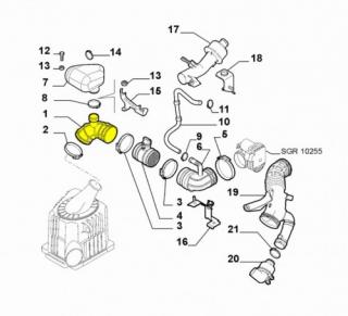 Przewód powietrza Alfa Romeo 159 Brera 2.2 JTS