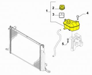 Zbiorniczek układu chłodzenia Lancia Delta III 1.8