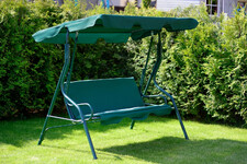 Huśtawka ogrodowa "Relax" dla 3 osób - zielona