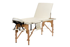 Stół, łóżko do masażu 3 segmentowe beżowe + dodatki + torba gratis