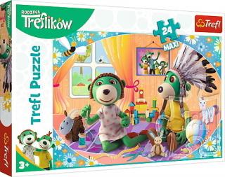 Puzzle Bawmy się razem! Rodzina Treflików 24-Maxi Trefl