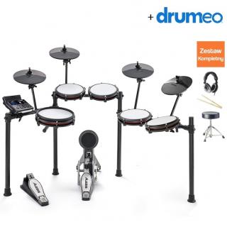 Alesis Nitro Max Plus + Stołek + Słuchawki + Pałki