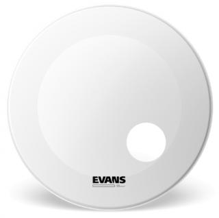 Evans Bass EQ3 Coated White 18" z otworem
