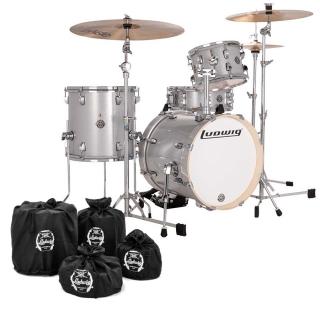 Ludwig Breakbeats Silver Sparkle Shell Set