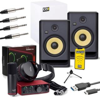 Studio Domowe KRK RP5 G5 Focusrite Solo Studio Set