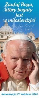 3.Dekoracja, baner Kanonizacja Jana Pawła II