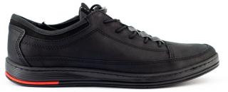Buty męskie skórzane casual K22N czarne