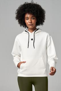 Bluza sportowa damska biała z kapturem STRONG ID Core