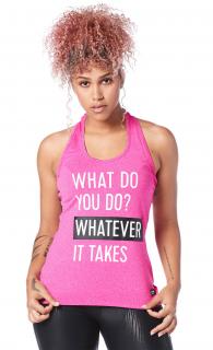 Koszulka damska sportowa różowa STRONG What It Takes