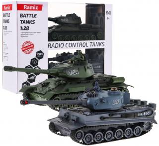 Bitwa Czołgów R/C Tiger Vs T-34 1:28