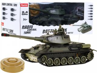 Czołg T-34 Zielony Zdalnie sterowany 1:28 Strzela