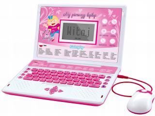 Laptop edukacyjny dla dziecka Kinderplay Pink 120 funkcji