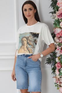 Bluzka T-shirt Venus kremowa Boticelli Rozmiar: UNI