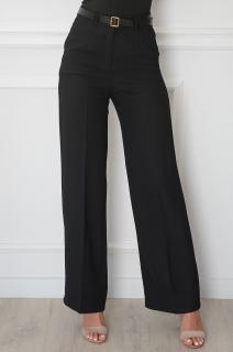 Eleganckie spodnie prosta nogawka czarne Dillon Rozmiar: 2XL