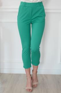 Spodnie cygaretki dzianinowe zielone Jose Rozmiar: M