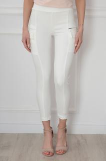 Spodnie dresowe kieszenie kargo białe Loco Rozmiar: L