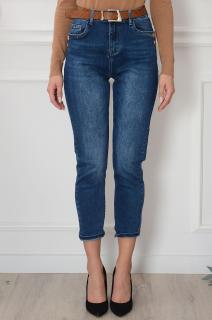 Spodnie jeansowe MOM FIT 2 napy ciemno niebieskie Coffey Rozmiar: XS
