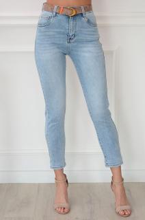 Spodnie jeansowe mom fit błękitne Henry Rozmiar: XL