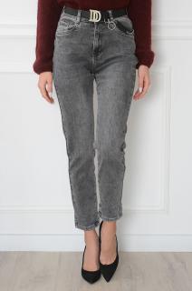 Spodnie jeansowe mom fit szare Dammiane Rozmiar: L