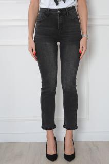 Spodnie jeansowe prosta nogawka grafit Rolling Rozmiar: XS
