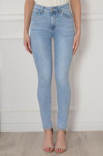 Spodnie jeansowe rurki push-up błękitne Goose Rozmiar: 2XL